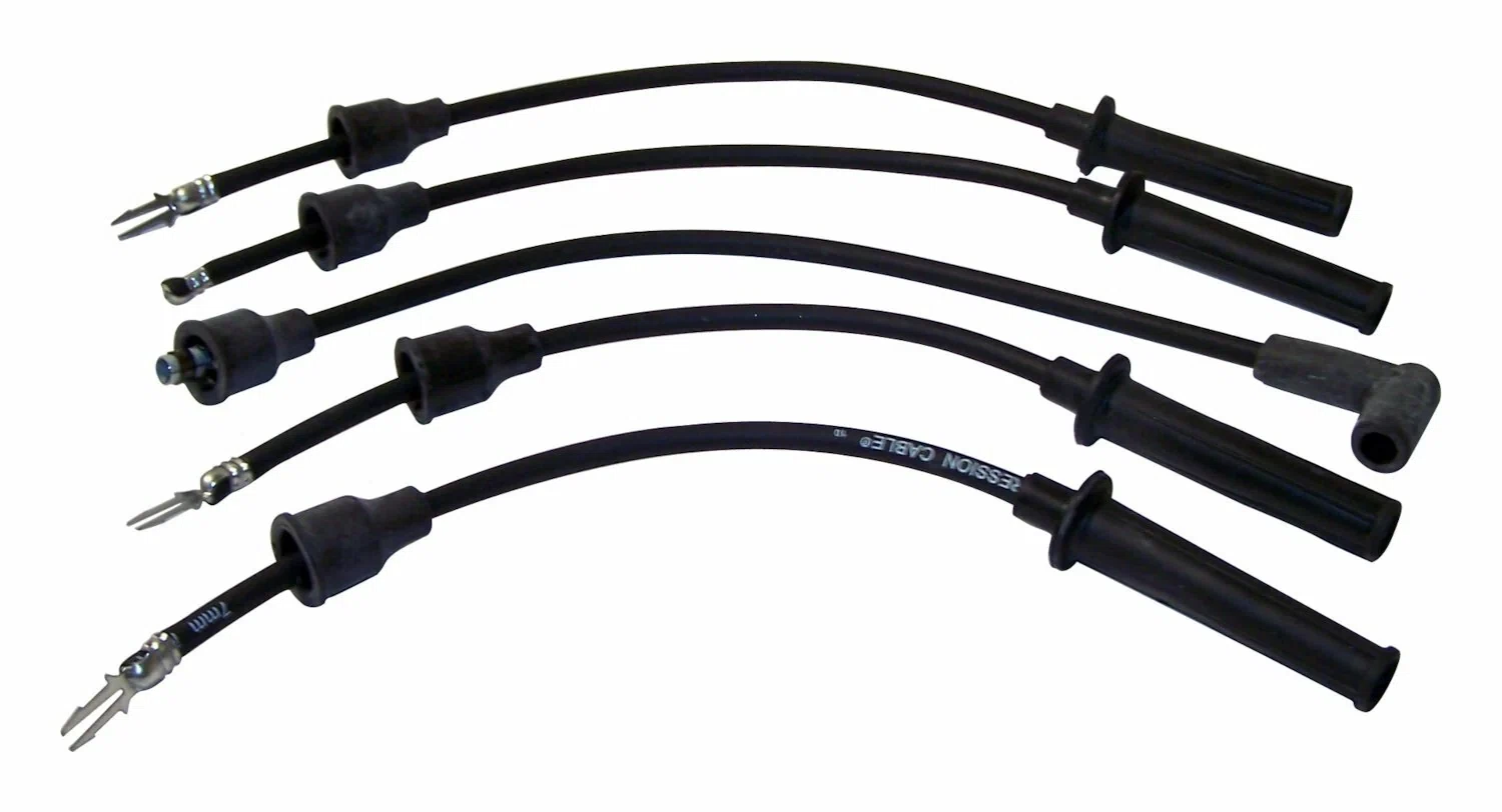 Crown Automotive - Metal Black Ignition Wire Set - 4637155
